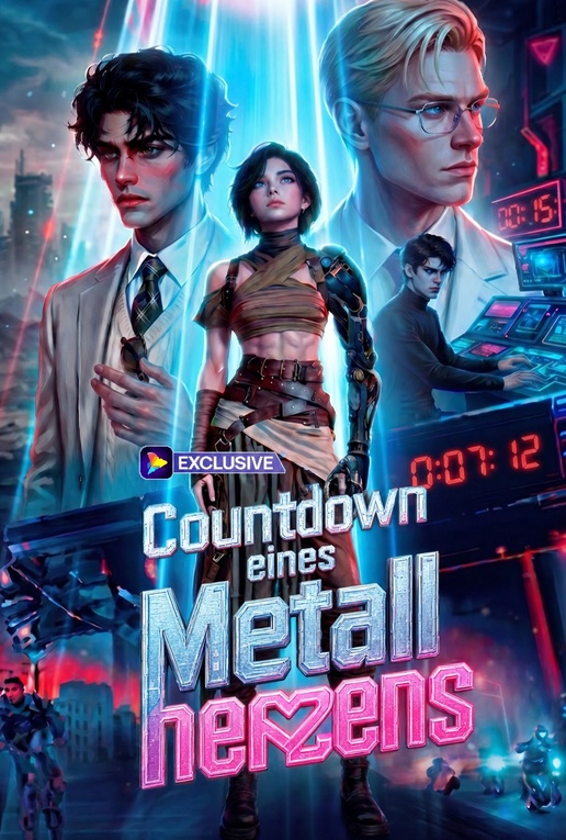 Countdown eines Metallherzens
