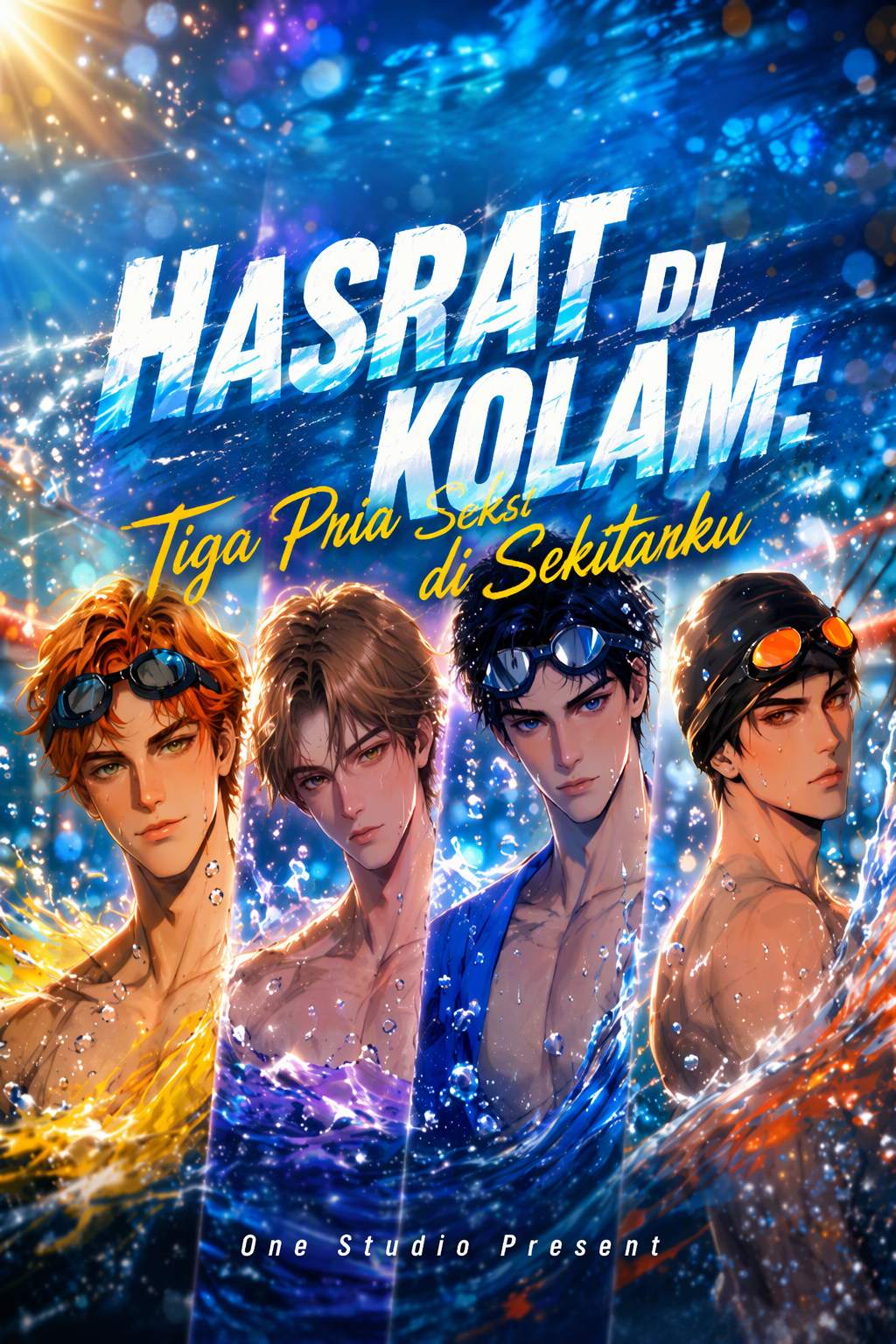 Hasrat di Kolam: Tiga Pria Seksi di Sekitarku