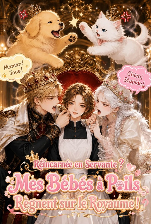 Réincarnée en Servante ? Mes Bébés à Poils Règnent sur le Royaume !