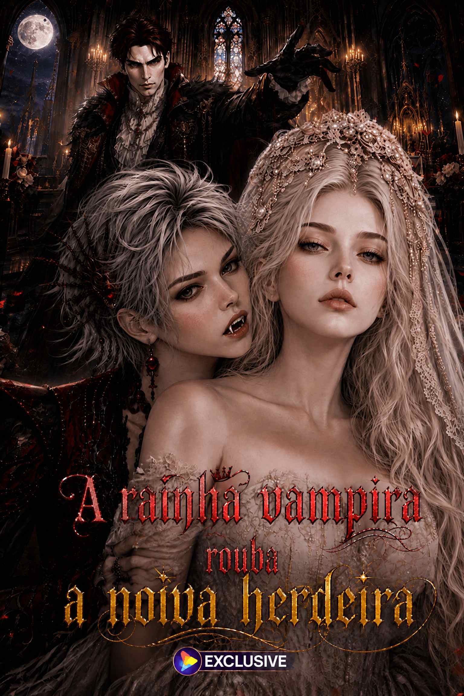 A rainha vampira rouba a noiva herdeira