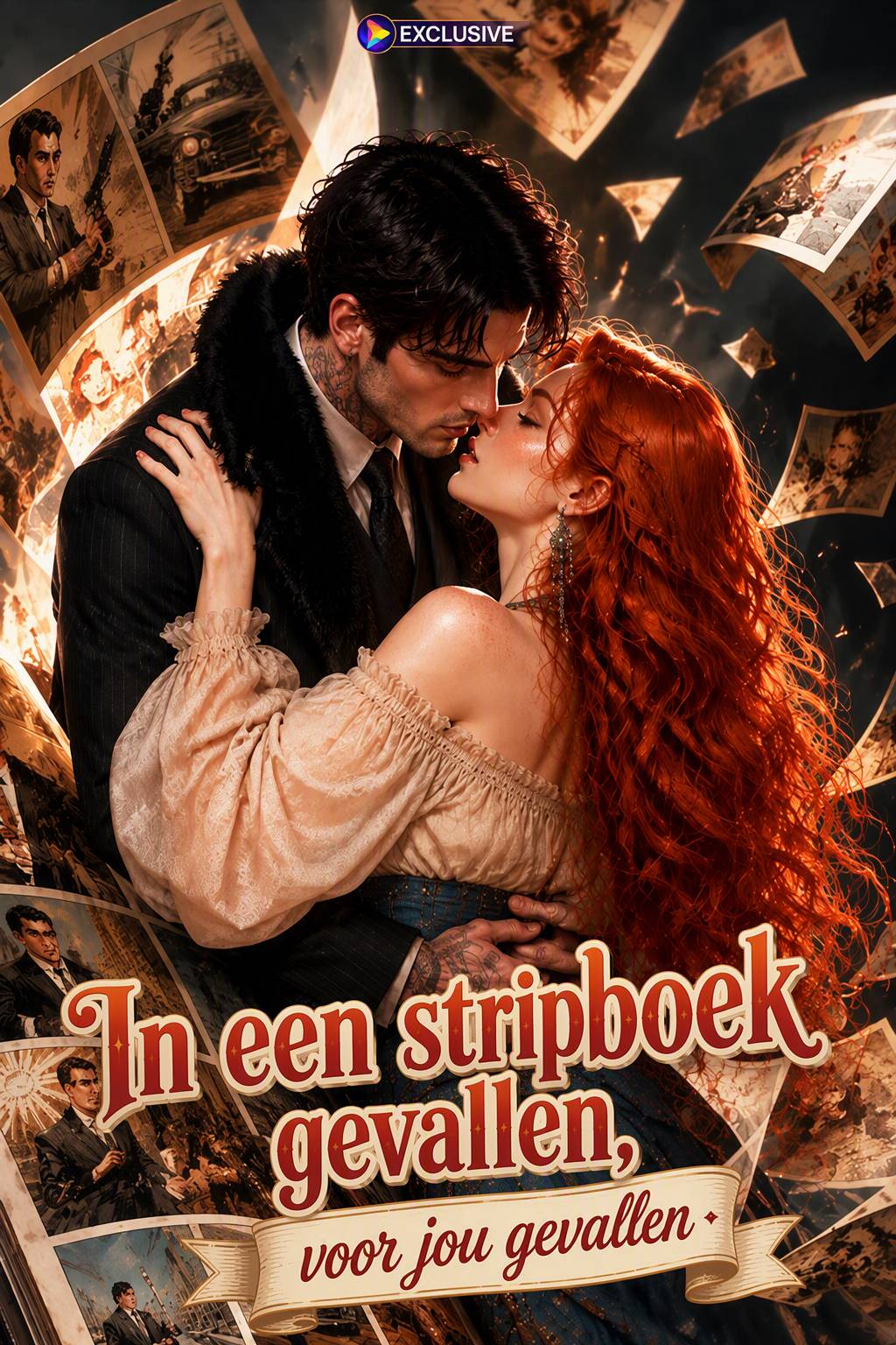 Poster In een stripboek gevallen, voor jou gevallen