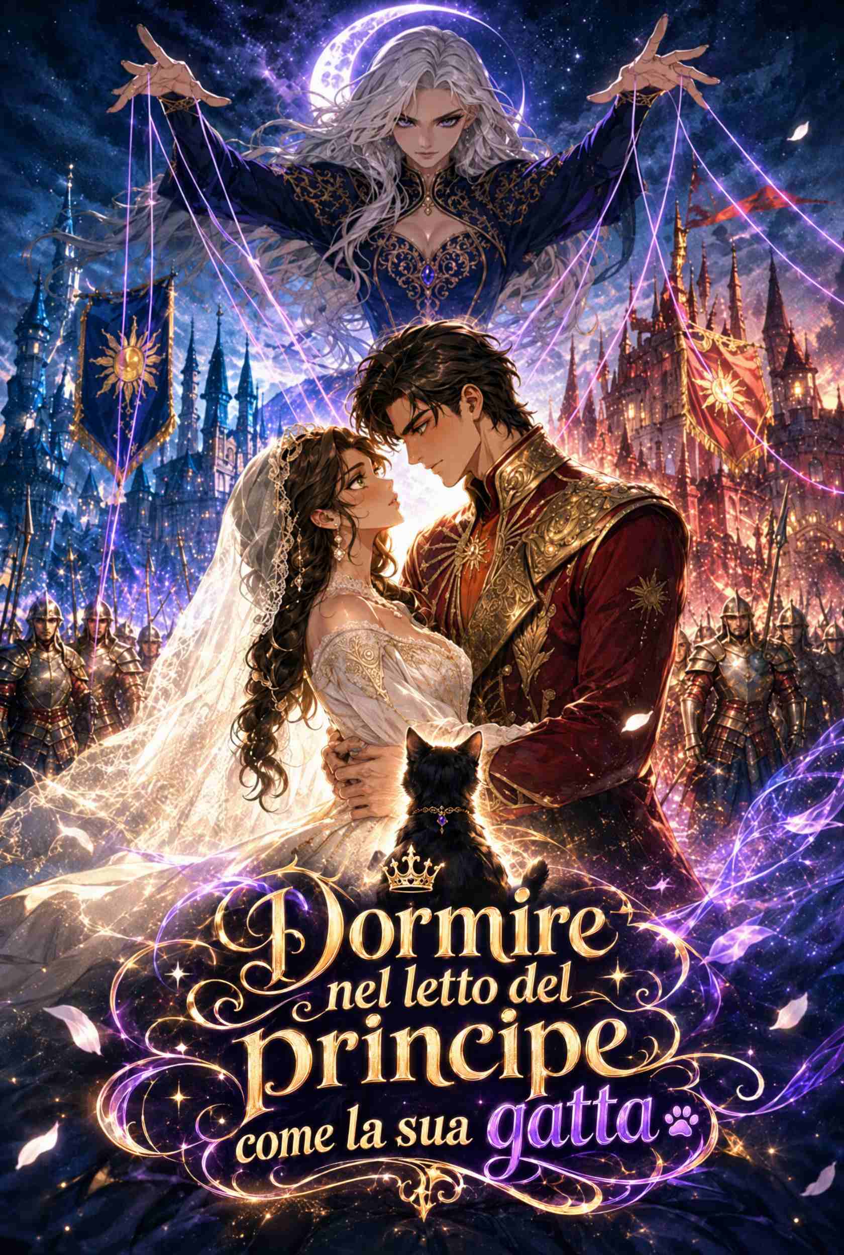 Poster Dormire nel letto del principe come la sua gatta